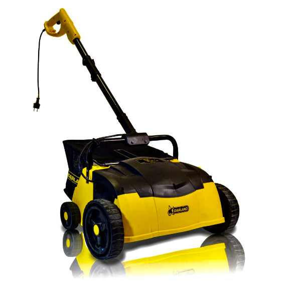 302E electric artificial lawn sweeper front view on white background