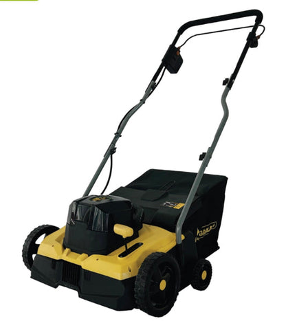 Garland 602W cordless battery artificial lawn sweeper - 800W 40V with 45L collection bag