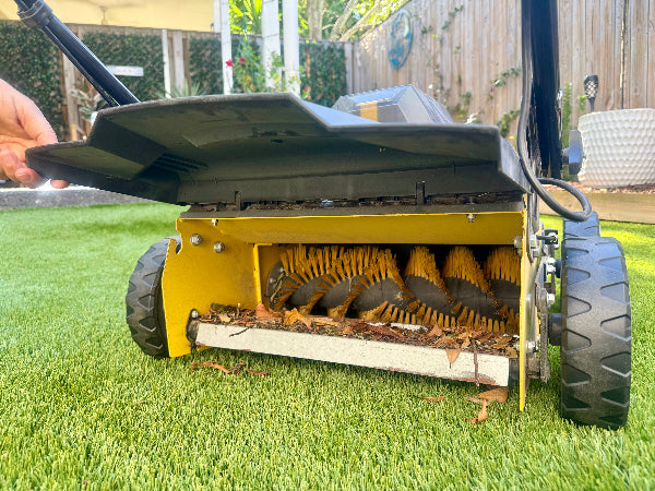 602W artificial lawn sweeper rotating brush head for deep cleaning synthetic turf