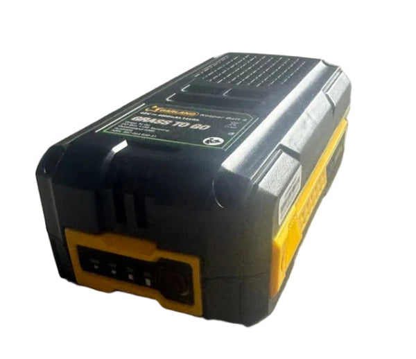 Garland 40V 4Ah spare battery underside showing connection terminals - Australia